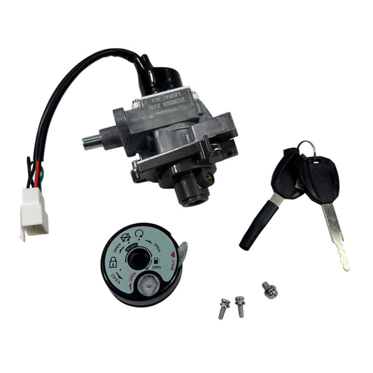 OEM SYM Fiddle 4 Scooter Ignition Key Set, w/ Two keys & Cap