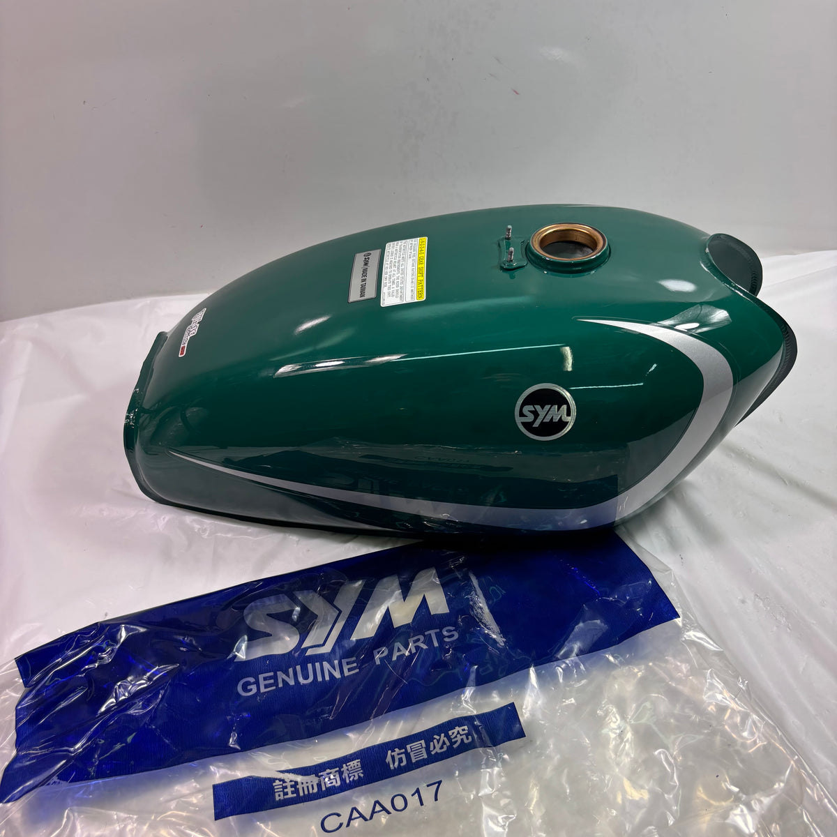 OEM SYM Wolf Classic 150 Gas Fuel Tank Assembly, Green Original. (NEW)