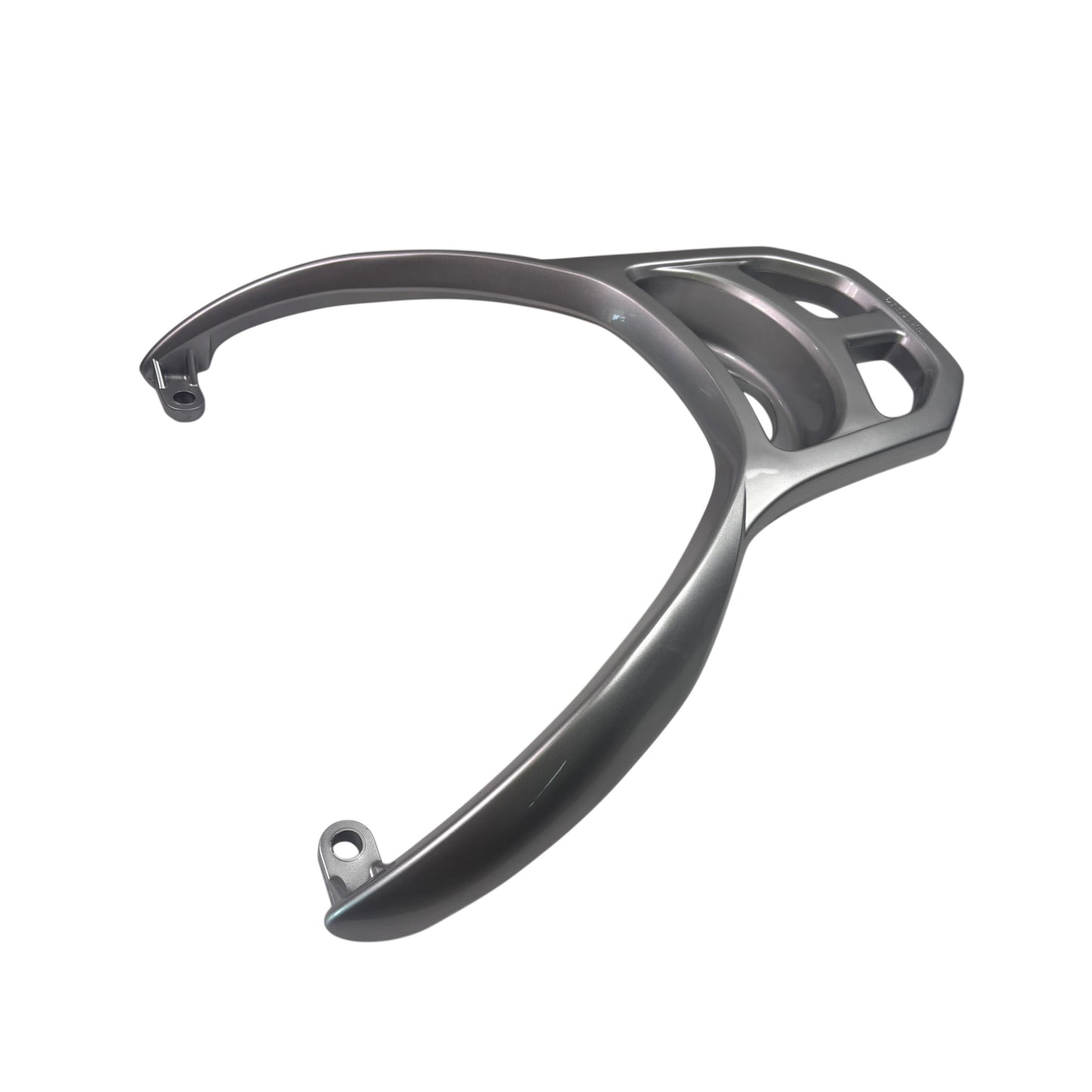 OEM SYM HD 200 Evo Rear Rack Carrier, New Silver Original 81200-HHA-000