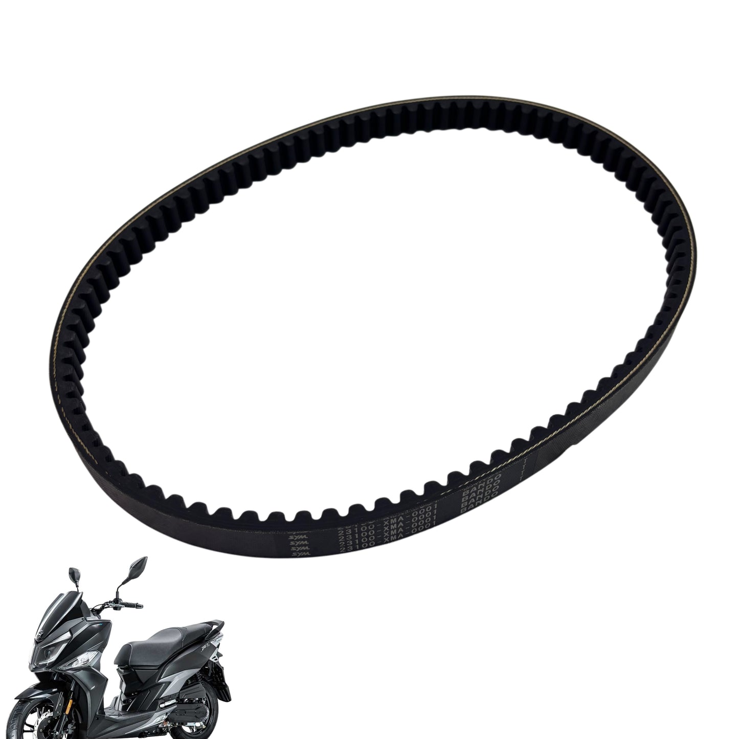 OEM SYM Jet 14 200i Scooter Drive Belt, Original Bando Replacement