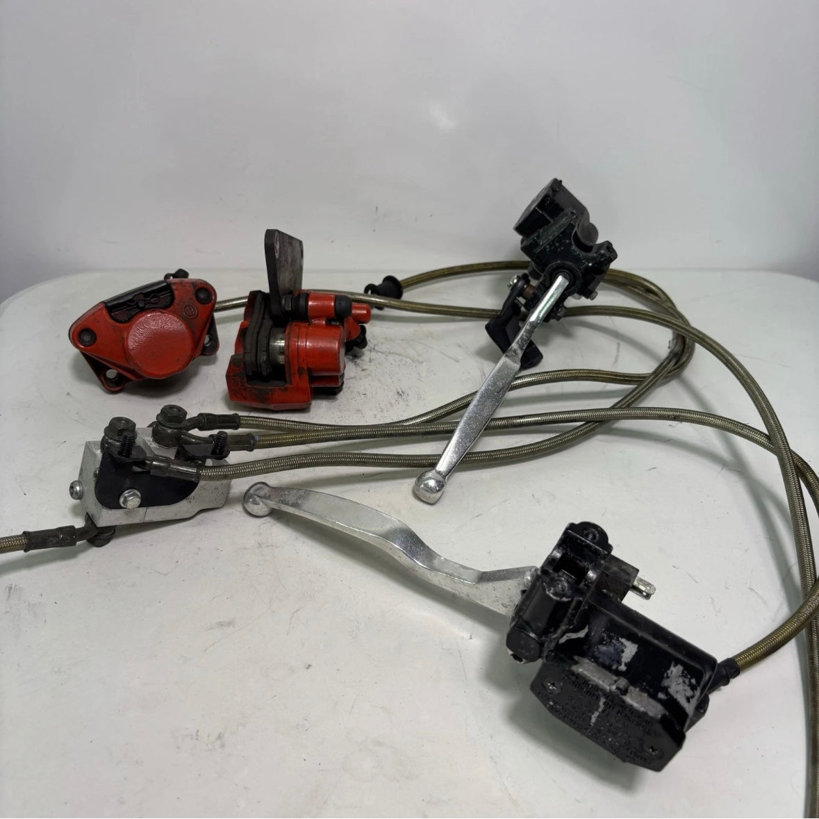 OEM Lance Cabo 200i Gas Scooter Master Cylinders, Brake Lines, Brake Calipers (Pre Owned)