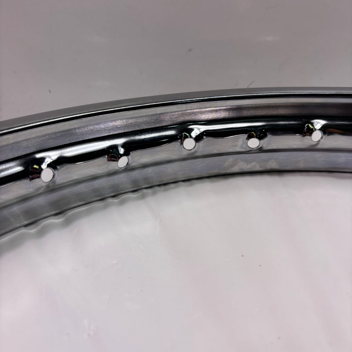OEM SYM Wolf Classic 150 Motorcycle Front Wheel Rim 250x18 Chrome Original