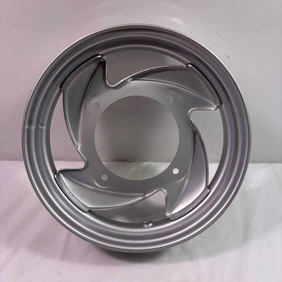 OEM SYM Mio 50 Scooter Front Wheel Rim, Original Silver 42702-G03-600-SH
