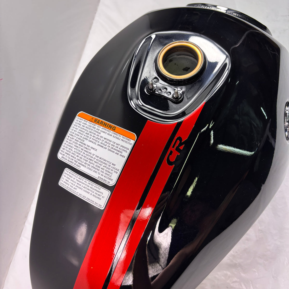 OEM SYM Wolf CR 300i Motorcycle Gas Fuel Tank, Black Original 1751G-BD8-000