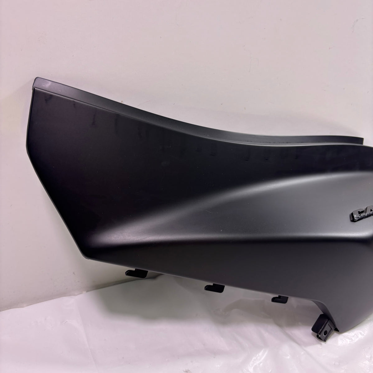 OEM Lance Cabo 200i Left Rear Body Panel / Side Cover w/ Emblem. Matte Black