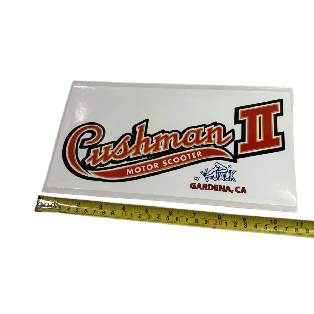 CUSHMAN 2 II Motor Scooter Vintage Decal Sticker (11” X 5.5”) OG DEALER PROMO