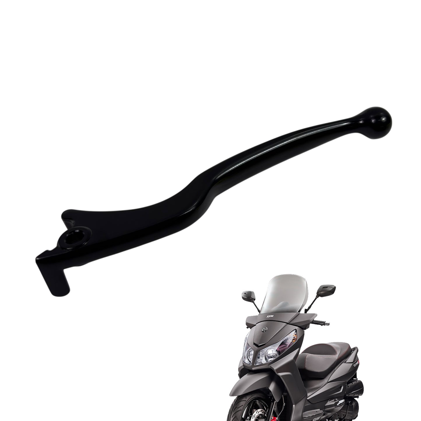 OEM SYM Citycom S 300i Left Brake Lever, Black