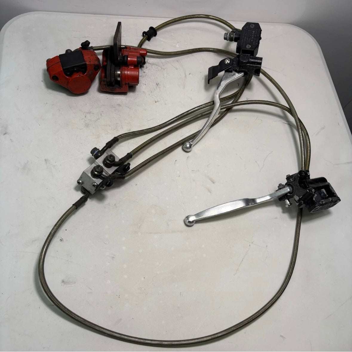 OEM Lance Cabo 200i Gas Scooter Master Cylinders, Brake Lines, Brake Calipers (Pre Owned)