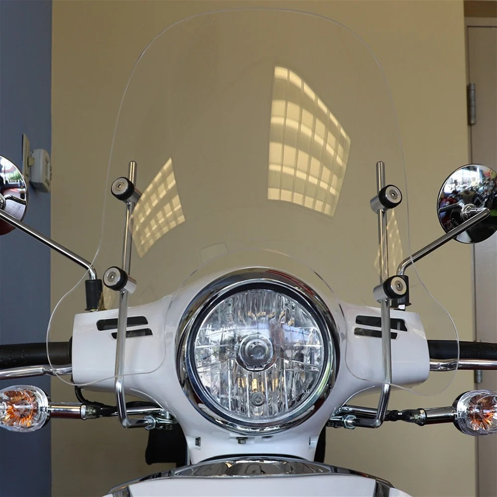 Prima Mid Clear Windshield - SYM Fiddle III & Lance Havana 50/125/150/200i Gas Scooter