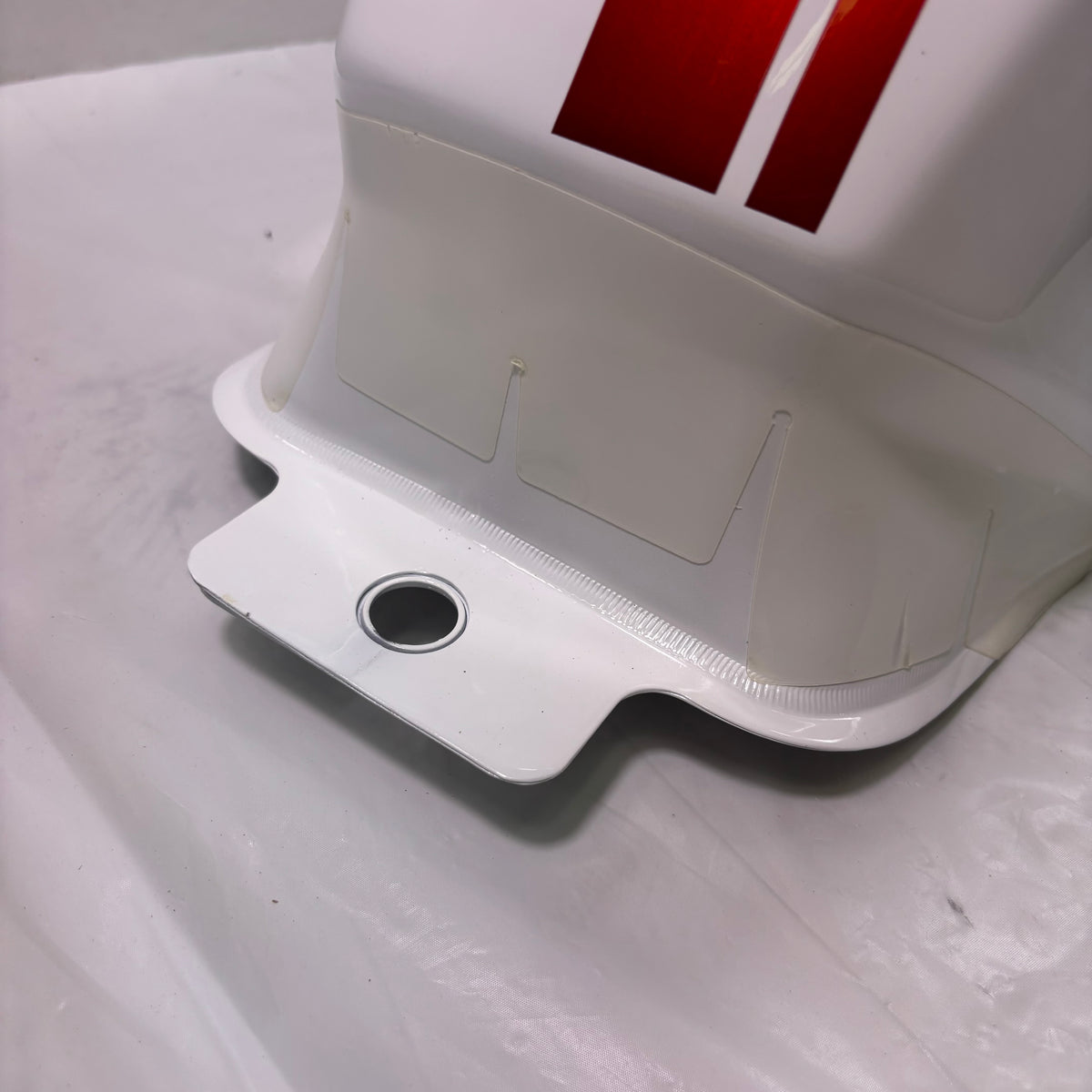 OEM SYM Wolf CR 300i Motorcycle Gas Fuel Tank, White Original 1751G-BD8-000