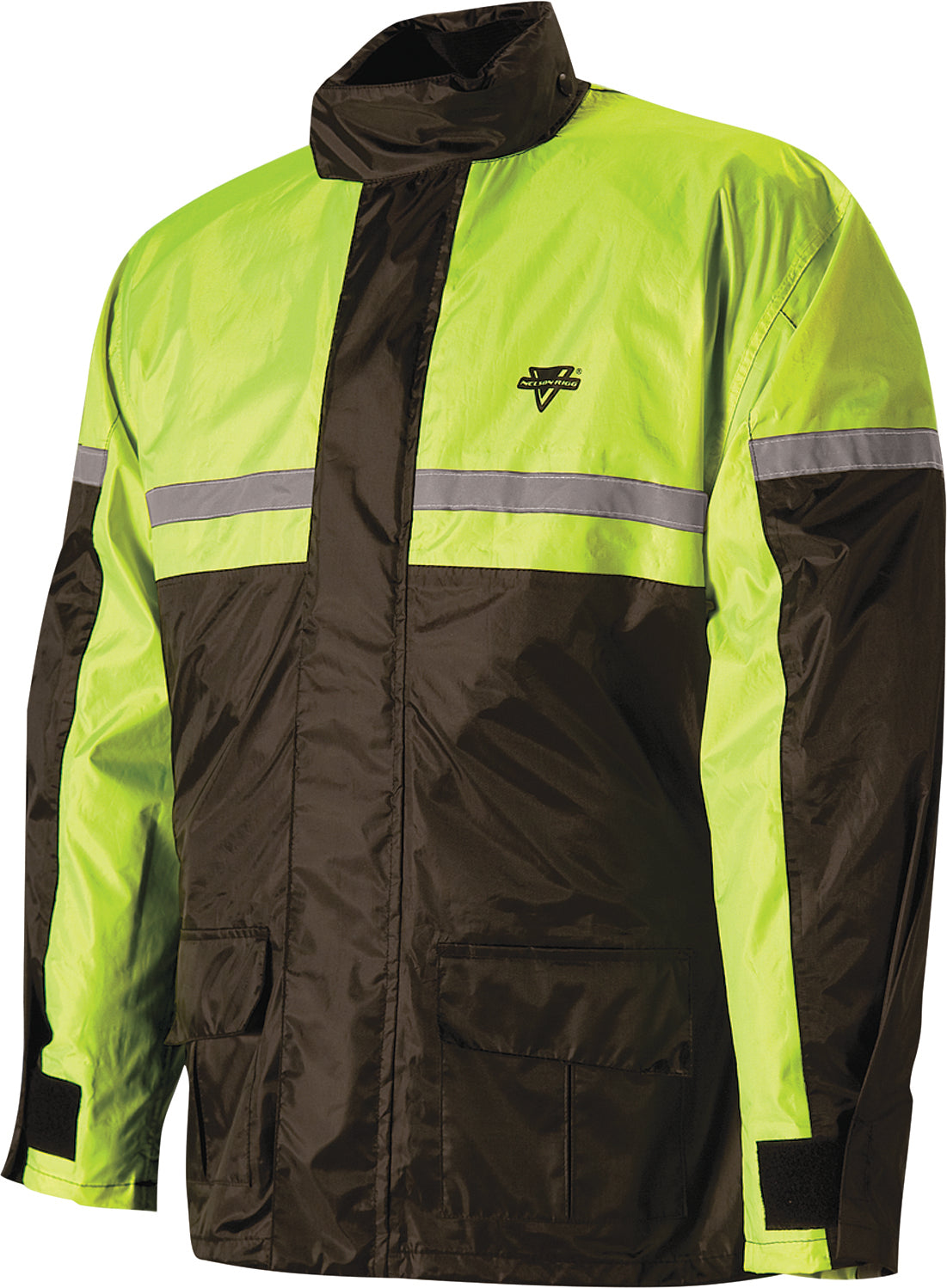 FLY RACING 2-PIECE MOTORCYCLE RAIN SUIT, BLACK/HI-VIS/ORANGE