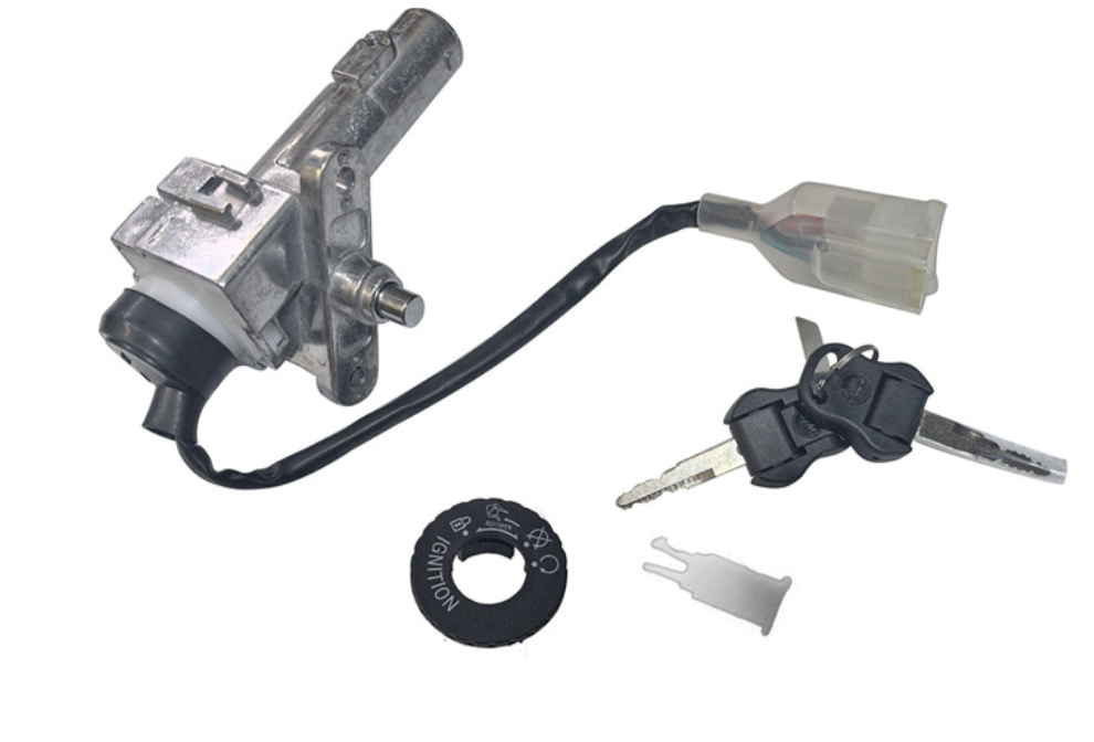 OEM SYM Jet 14 Ignition Key Set w/ Two Keys, Cover Cap