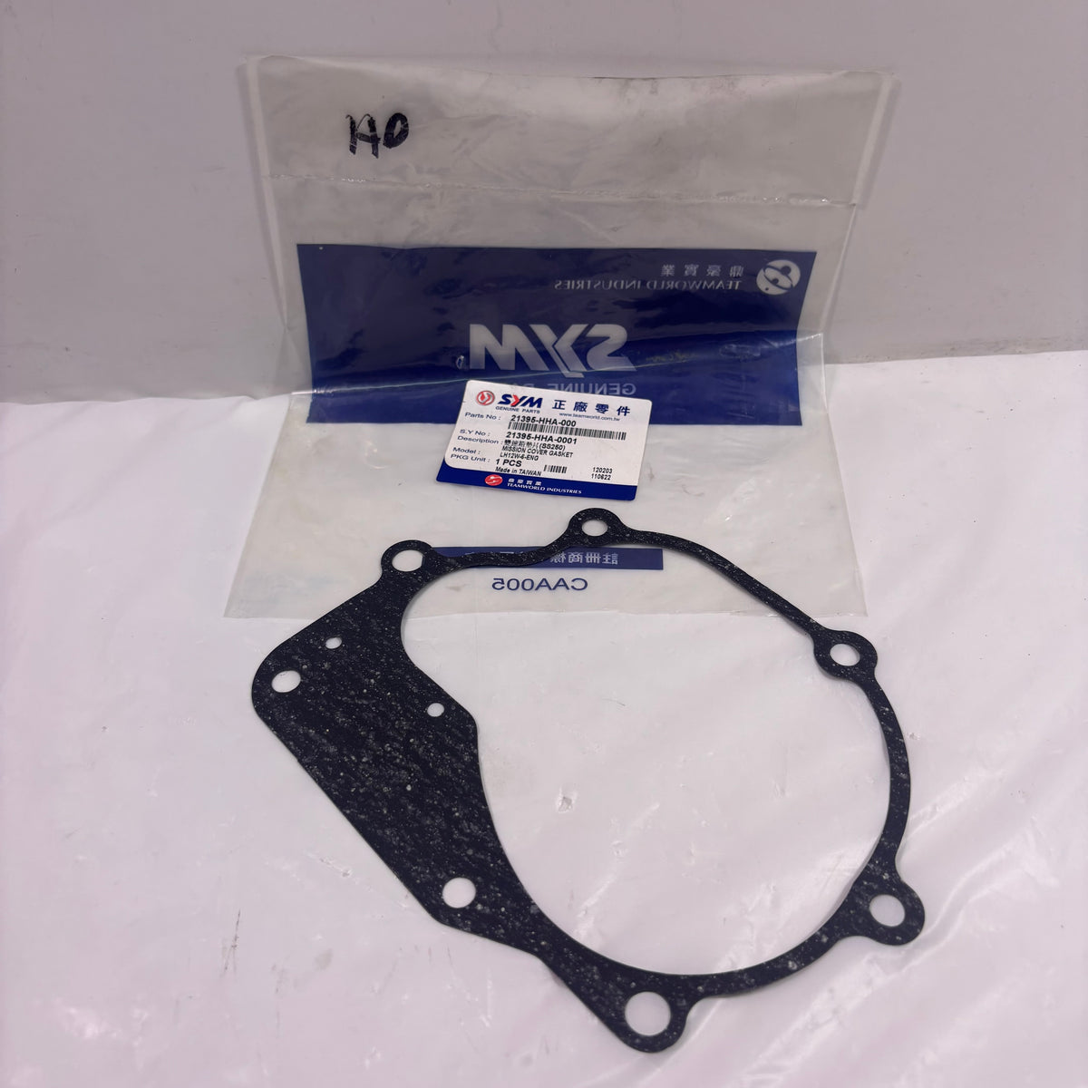OEM SYM HD 200 Evo Gas Scooter Mission Cover Gasket, 21395-HHA-000 Rear Transmission Drive