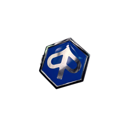 Piaggio Gas Scooter Horn Cover Hexagon Badge, Snap In. ET2 ET4 BV200-500 GT200 Old Style