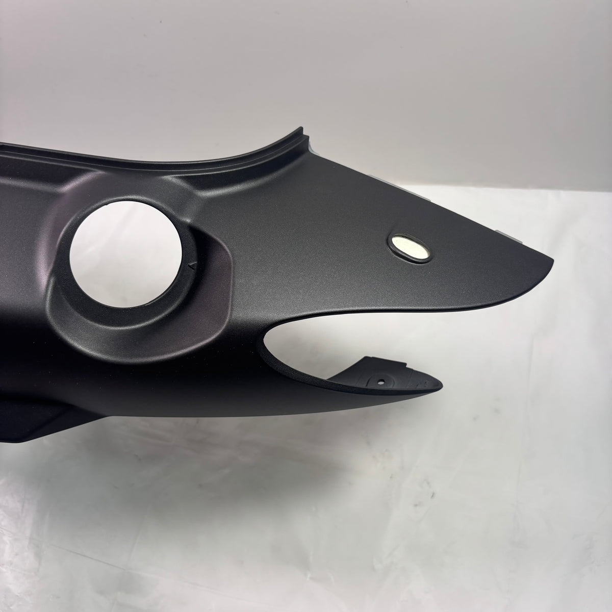 OEM SYM HD200 Evo Scooter Left Body Panel, Matte Black 8360G-HHR-000