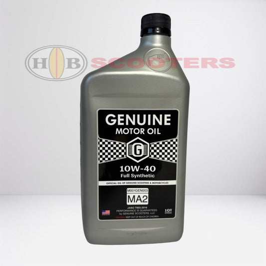 Genuine Motor Oil 10W-40, 4T, 1 lt 100% synthetic