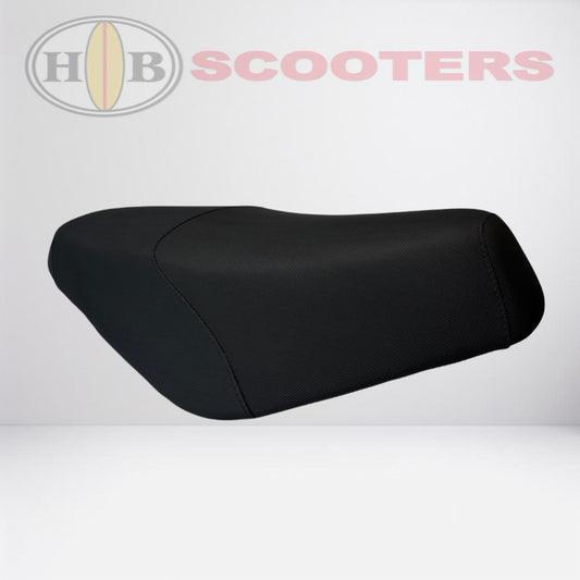 Genuine Buddy Scooter Seat, Black Vinyl. 50cc, 125cc, 150cc, 170i