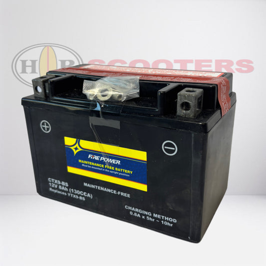 FIRE POWER BATTERY CTX9-BS MAINTENANCE FREE