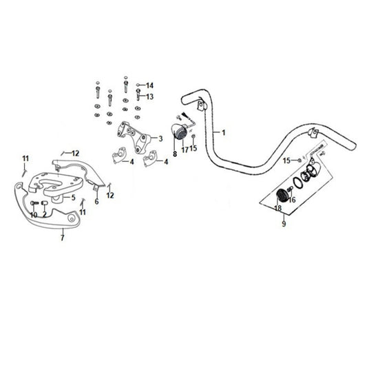F 05 - Handle Pipe/Handle Cover - Cali Classic 200i