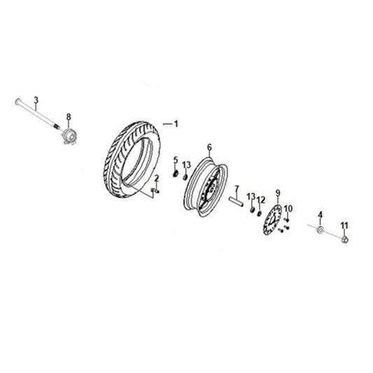 F 10 - Front Wheel - Cali Classic 200i