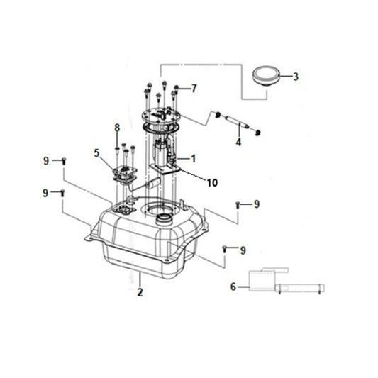 F 13 Fuel Tank - Cali Classic 200i