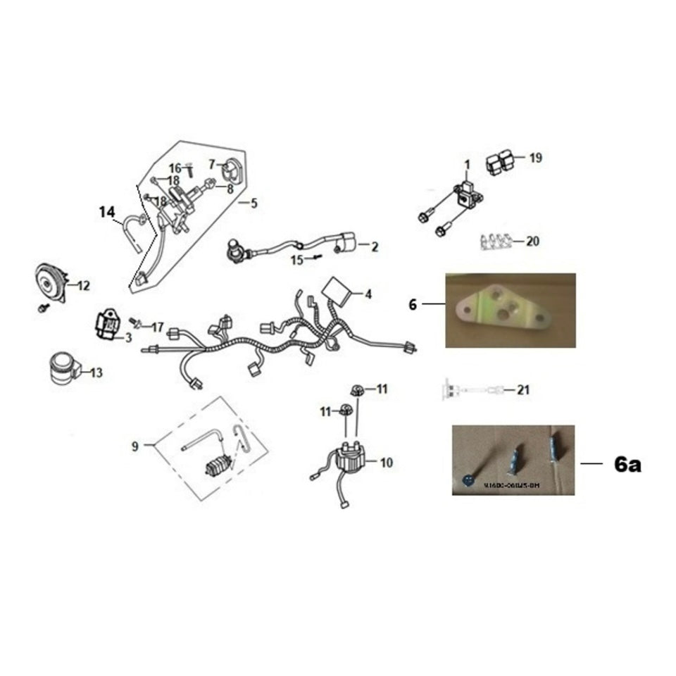 F 20 Wire Harness - Cali Classic 200i