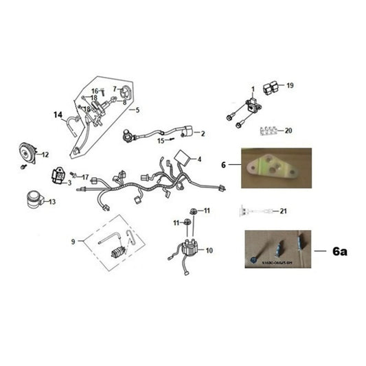 F 20 Wire Harness - Cali Classic 200i