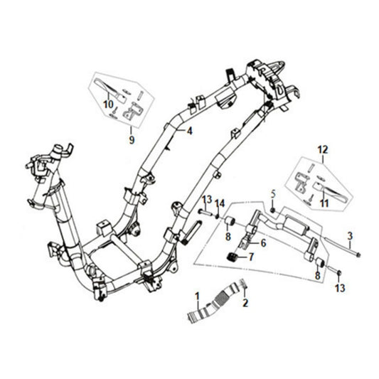 F 21 Frame Body / Engine Hanger