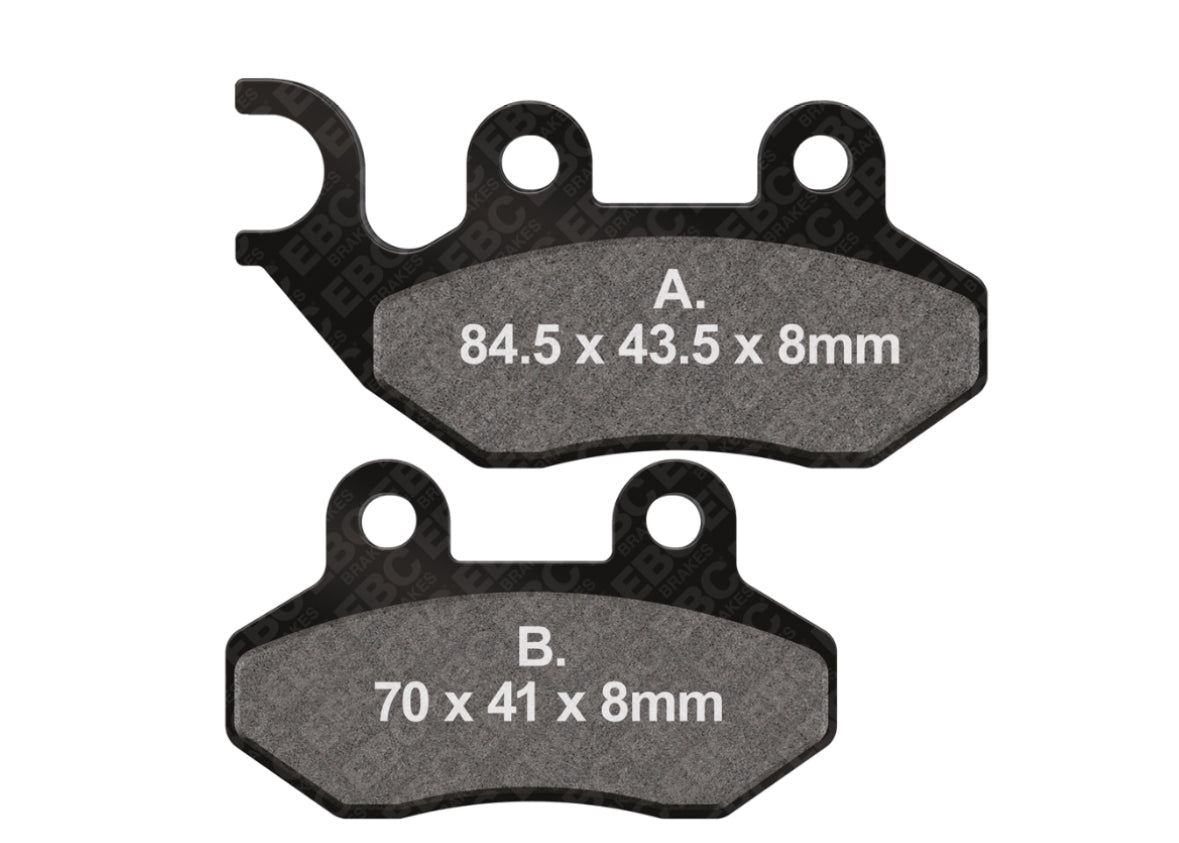 EBC Front Brake Pads for Lance, SYM, Genuine Scooters (One Pair Replacement)