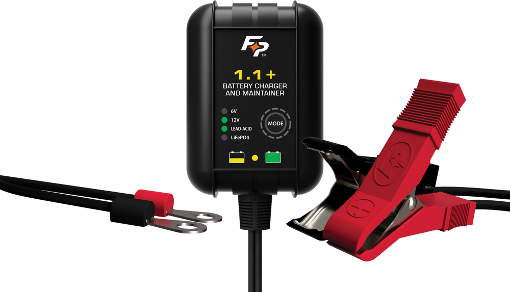 Fire Power Wall Mount Battery Charger, 6V / 12V 1.1 Amp