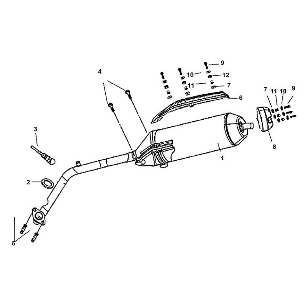 O2 Pipe Sensor Assembly for Lance 200i Gas Scooters