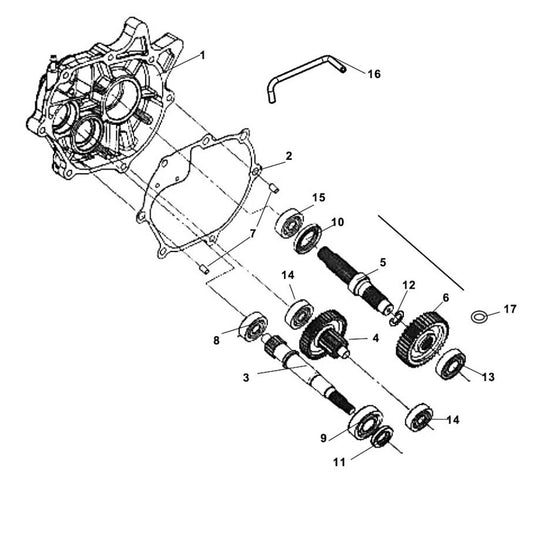E 11 Mission Case & Drive Shaft - Lance PCH 200i