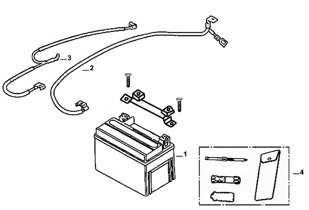 F-13 BATTERY/Tool Box for Lance Cabo 200i Gas Scooter