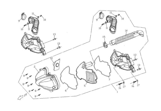 E 11 Buddy 125 Air Cleaner Diagram