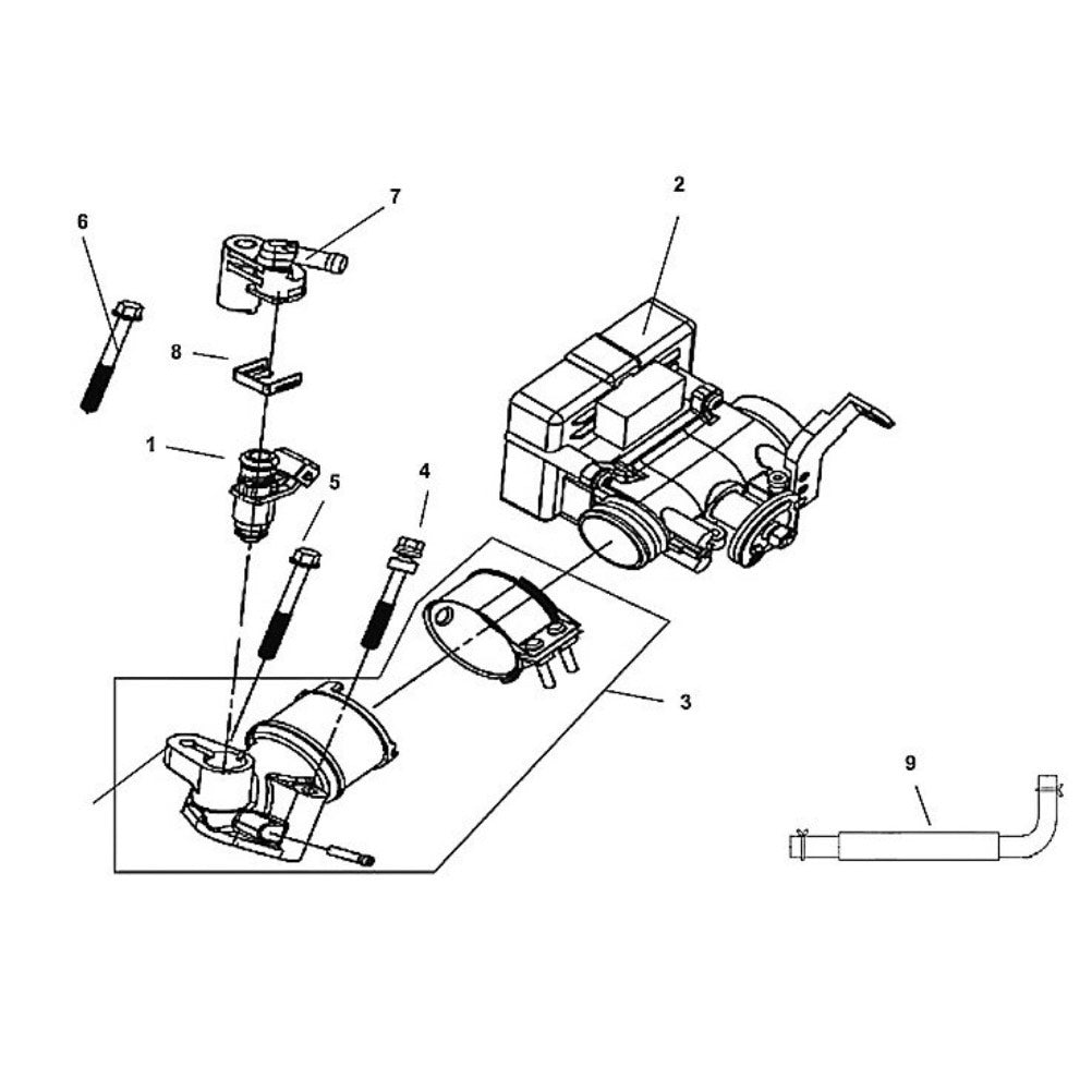 E 14 - ECU Set / Fuel Injector / Throttle Body - Lance Cabo 200i Diagram