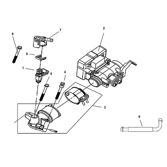 E 14 - ECU Set / Fuel Injector / Throttle Body - Lance Cabo 200i Diagram