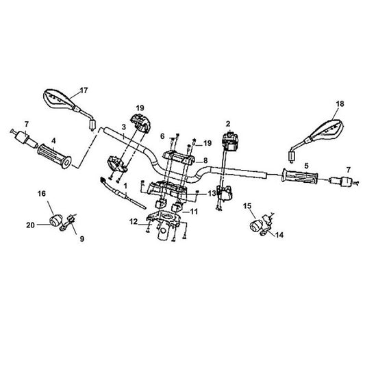 F 03 Cable / Switch / Lever - Lance Cabo 200i Diagram