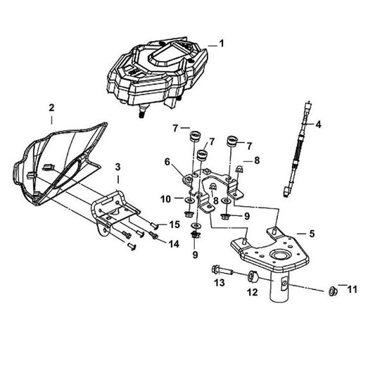 F 02 Speedometer Assembly / Dash - Lance Cabo 200i Diagram