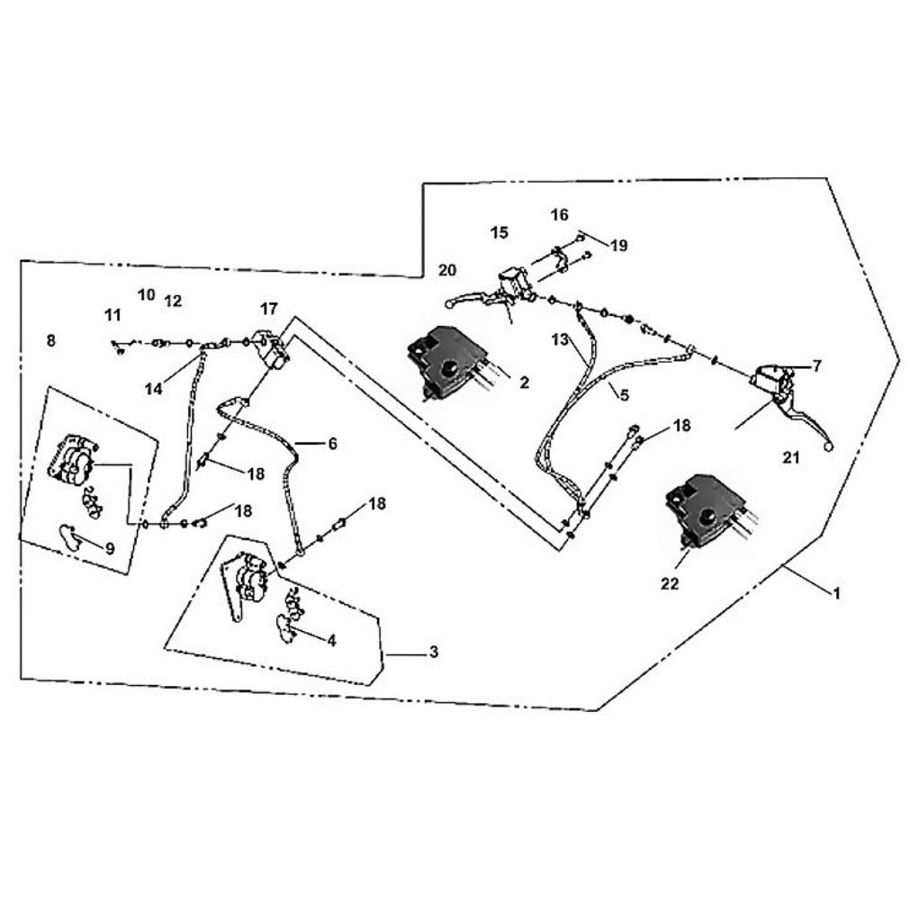 F 04 - CBS Brake System - Lance Cabo 200i Diagram