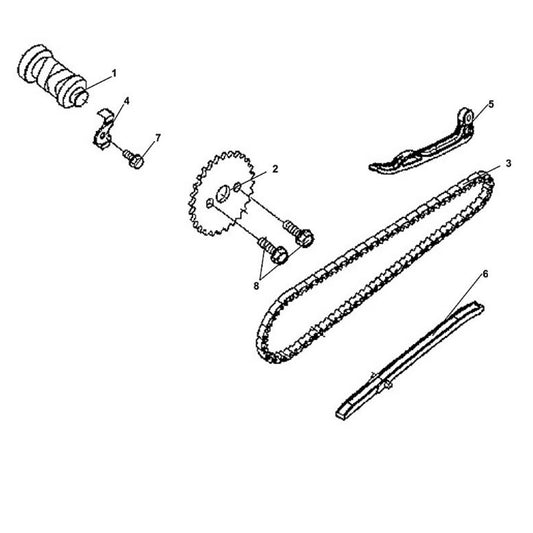 E 03 Cam Shaft and Cam Chain - Lance Cabo 200i