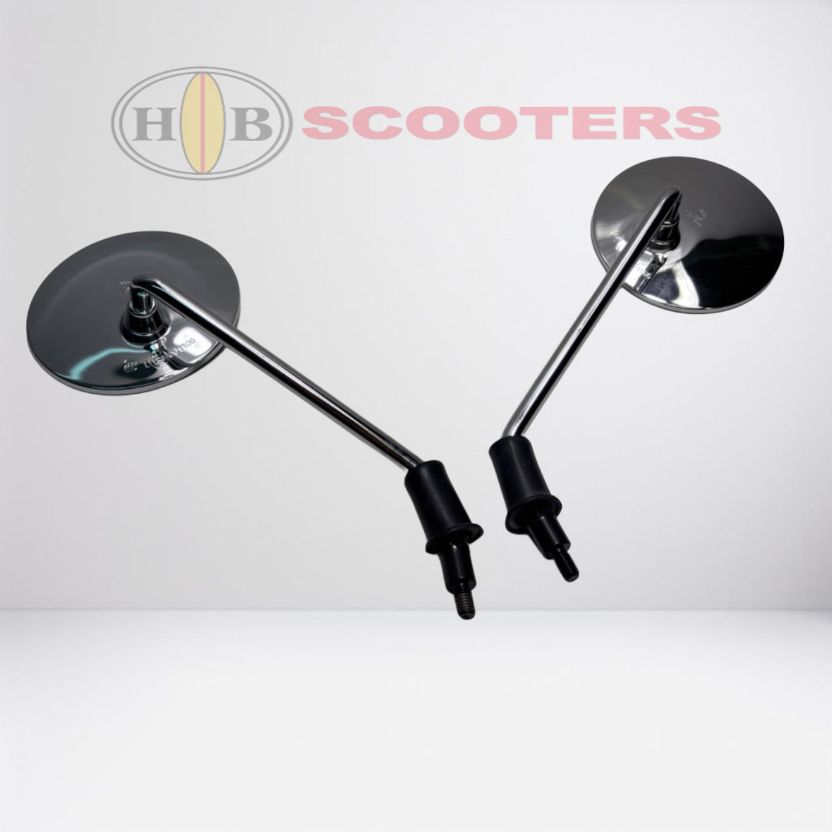 Chrome Mirrors Set for SYM Fiddle III 200i - Left & Right OEM