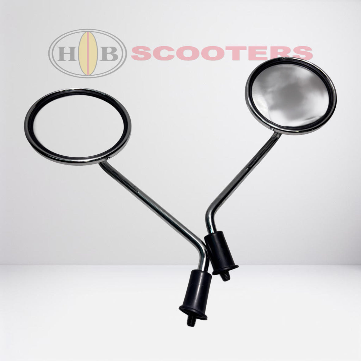 Chrome Mirrors Set for SYM Fiddle III 200i - Left & Right OEM
