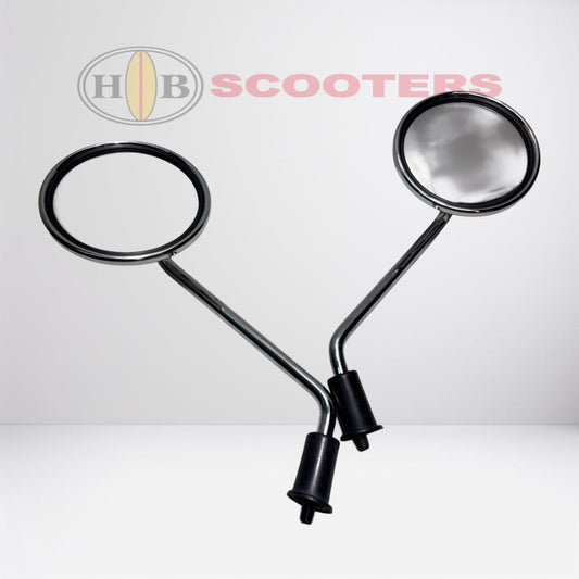 Chrome Mirrors Set for SYM Fiddle III 200i - Left & Right OEM