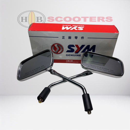 SYM Wolf Classic Rear View Mirrors, Left & Right Set