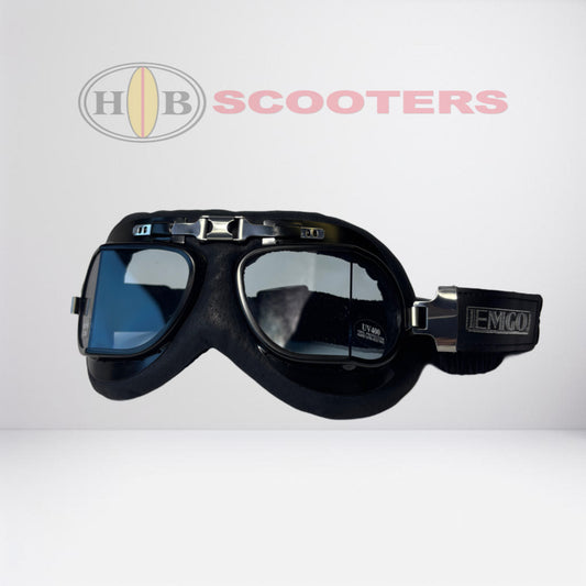 EMGO RED BARON ANTI FOG GOGGLE LEATHER