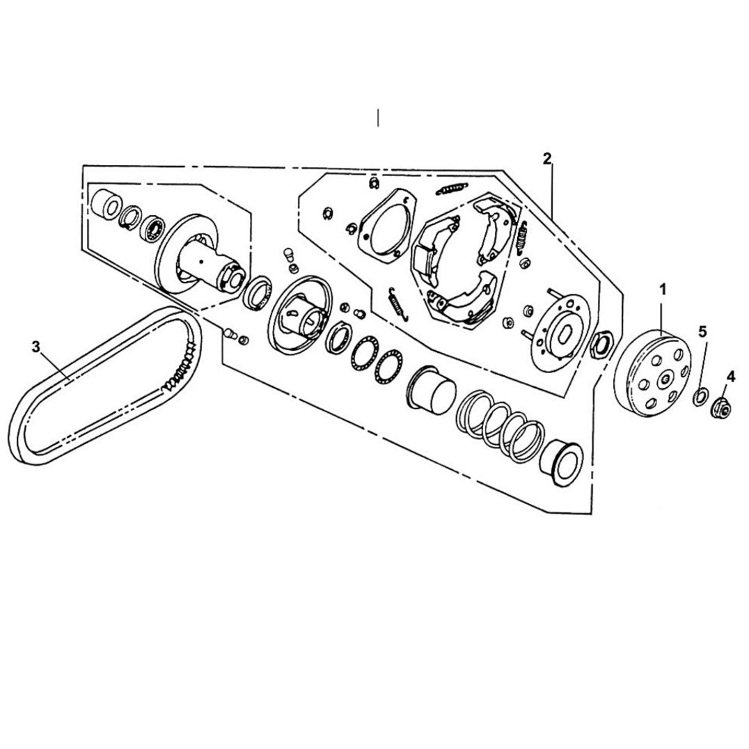 E 13 Driven Pulley for Lance Cali Classic 125cc