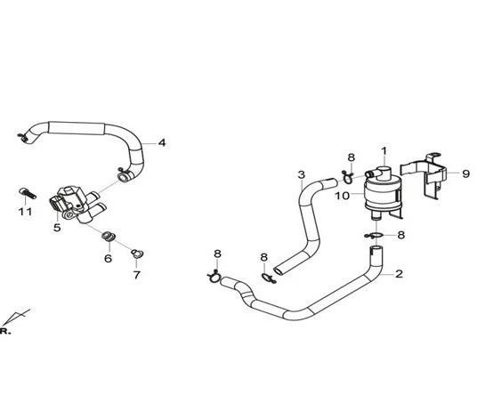 E 19 A.I.S.V.ASSY for SYM Citycom S 300i Gas Scooter