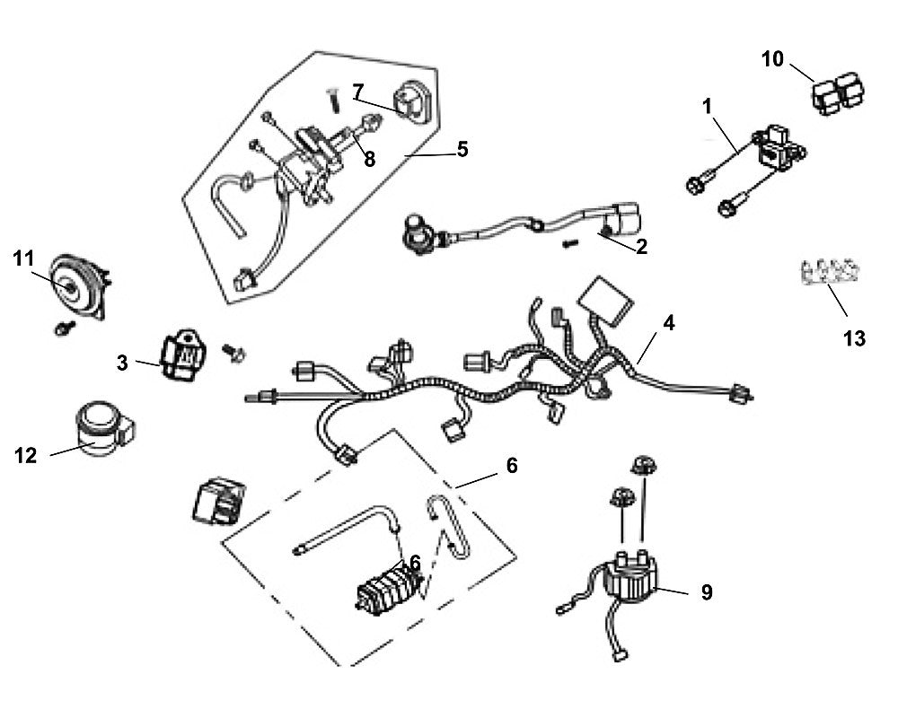 05 Key Set for SYM Fiddle III 200i