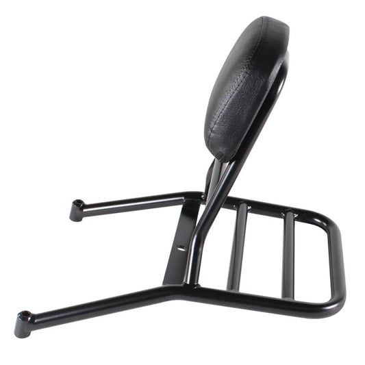 Genuine Buddy Rear Rack w/ Backrest in Black by Prima