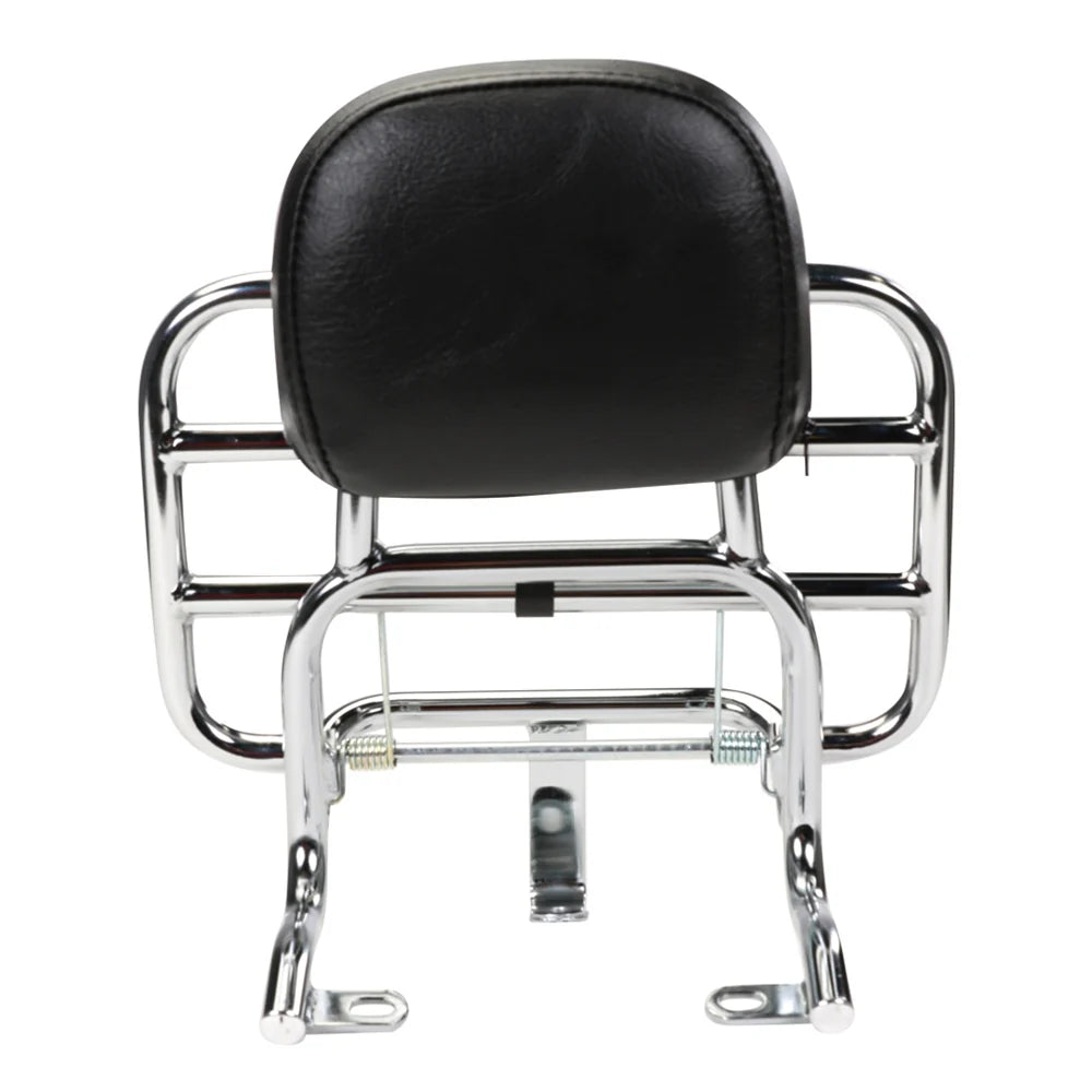 Scooters Chrome Rack Buddy Kick Rear Rack w/ Backrest (Chrome) by Prima – hbscootersparts.com